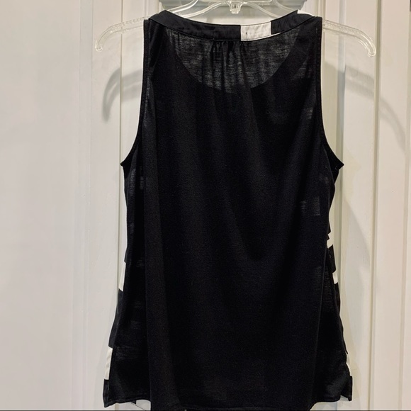 Kenneth Cole Reaction Black & White Sleeveless Top S - Picture 8 of 11